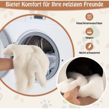 Northix - 3 in 1 katzenhaus kratzbaum beistelltisch katzenhohle mit abnehmbarer kratzmatte ball braun 88306172 88306172 88306172 88306172 88306172