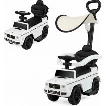 Costway - 3-in-1 Licensed Mercedes Benz Ride on Push Car Kids Sliding Walker W/Push Handle