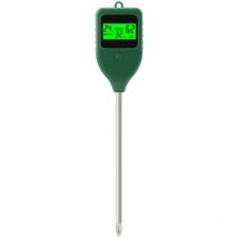 Lifcausal - Testeur de pH du sol 3 en 1, testeur d'humidité du sol, testeur de fertilité du jardin agricole, détecteur de test d'humidité du sol pour