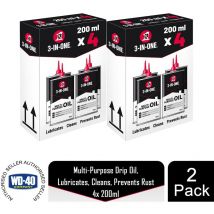 3-en-un - 3-In-One Multi-Purpose Drip Oil Easy to Use for Long-Lasting Lubrication 8x200ml