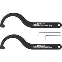 Maxpeedingrods - Pair of 3 inch steel Large wrench Adjustable Sleeve Coilover Spanner Wrenches