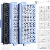 3 Jeux Filtre Aspirateur HEPA Active Airclean Plus 50 Filtres pour Miele Compact C1&C2,Complete C2&C3,S8340,3 filtres HEPA avec 1 brosse de nettoyage