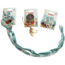 3 jouets, chouette, disque carton et jouet de porte tissu feuille , pour chat Animallparadise