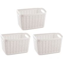 Kit 3 paniers rectangulaires 1,5 litres 7house