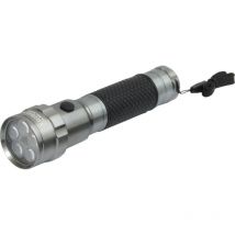 5 led Aluminium Soft Grip Torch - 2 x c - Edison