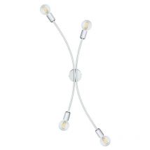 Energy - Deckenleuchte 4 Lichter weiß lackierter Rahmen 97x19xh32 cm