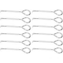 Kkmoon - 3 Löcher Metall Truss -Stangenabdeckung mit Schrauben Gitarrenbass -Ersatz (Silber)