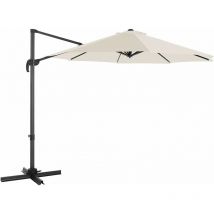 Songmics - 3 m Garden Patio Cantilever Parasol, Offset Banana Hanging Umbrella, Sunshade with upf 50+ Protection, 360° Rotation, Adjustable Tilt,