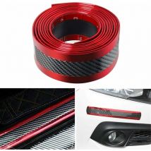 Linghhang - 3 m Protecteur de seuil de Porte de Voiture en Fibre de Carbone Universel Protecteur d'autocollant Auto-adhésif pour suv, Camion,