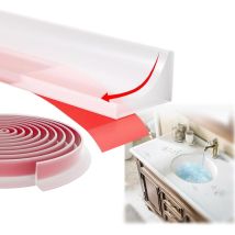 3 m Transparente Duschbarriere Aus Tpe, Überlaufschutz, Selbstklebende Gummiduschschwelle, Wasserdichte Türdichtung Für Badezimmerboden