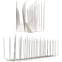 Pestsystems - 3 mètre (6 x 0,5 m) pointes mouettes 4 rangs sur V2A Titan - solution de qualité pour contrôle des oiseaux pointes en acier inoxydable