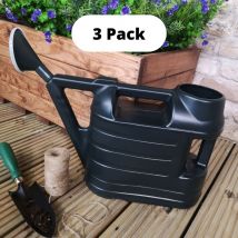 Ward - 3 of 6.5L Garden Watering Can With Rose - Green