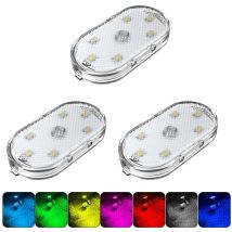 Jusch - 3 Pack Touch Magnet Car Dome Light - Portable Car Interior Lights for Car, Truck, Closet, Camping, rv