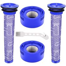 Pack De Filtres de Rechange pour Aspirateur Dyson V7, V8, 2 post-filtres hepa et 2 pré-filtres 965661-01 et 967478-01