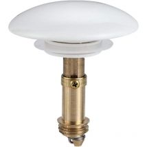 Groofoo - 3 pcs Bouchon de vidange en cuivre,anti-fuite,filtre de vidange d'évier avec couvercle en céramique pour lavabo,évier de salle de bain