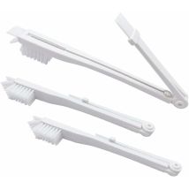 3 Pcs Brosse à Bouteille Multi-usages - 3 brosses à Bouteille et à Paille, Brosse à crevasses, pour la Maison, la Cuisine et la Salle de Bain