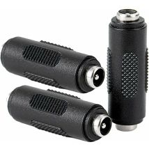 SNQ - 3 Pcs dc Connecteur d'alimentation Femelle à Femelle de 5.5x2.1mm, Adaptateur de coupleur Femelle à Femelle pour cctv