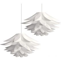 Wottes - Lampadario a Sospensione Paralume diy Lampada da Soffitto Paralume Creativo Plafoniera Paralume Ø55CM 2 Pezzi