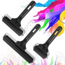 3 pcs Rouleau Peinture Caoutchouc 6cm 10cm 15cm, Rouleau Peinture, Rouleau Caoutchouc Lisse, Rouleau Caoutchouc Antidérapant, Rouleau Caoutchouc Dur,