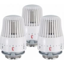 Linghhang - 3 pcs Tête Thermostatique M30 x 1,5 Tête de Remplacement