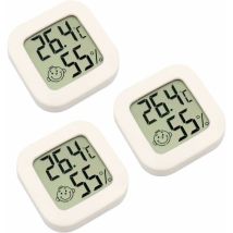 3 Pièces Mini Thermomètre Intérieur Numérique Hygromètre Humidité Température Lcd Affichage Bluetooth Capteur Sans Fil Thermomètre Pour Maison, Bureau
