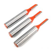 3 pièces 8mm Fraise Droite Defonceuse, Fraises à Défoncer Carbure De Tungstène Mèche de Routeur Droite à Simple Flûte Fraise à Bois-3mm/4mm/5mm