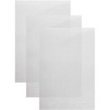 Qpuion - 3 Pieces Bumper Stainless Steel Mesh Crack Repair Hole Repairing Mesh Net, Model: Silver