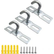 3 pièces de crochet de plafond 68 mm crochet de lustre