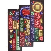 3 pièces décoration de jeu cadeau pour garçons décor de salle de jeu décor de salle de jeux décor de salle de jeux
