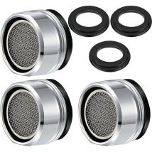 3 pièces Filtre à robinet d'économie d'eau accessoires robinet Diffuseur Filtre de Robinet avec joint d'étanchéité Pour cuisine et salle de bain Fei