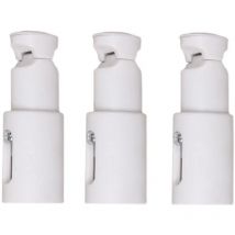 3 Pièces Fixations pour Radiateur Sèche Serviette, Support de Fixation pour Radiateur, Convient aux Radiateurs de Salle de Bains Droits ou Courbés