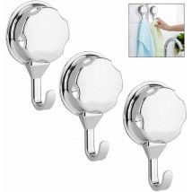 WAY - Pcs Kitchen Suction Cup Hooks Suction Cup Hooks Wall Hooks Powerful Adhesive Hooks for Bathroom Front Doors