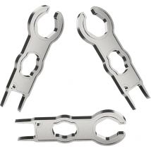 Roleader - 3 Pièces Mc4 Connecteur Solaire Tool Clé Clés Solaires Outils De Montage Mc4 Montage Et Démontage Outil Mc4 Clés Outils Kit En Métal Pour