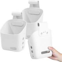 3 Pièces Panier de Rangement à Suspendre, Boîte de Rangement Suspendu, Organisateur de Chevet(blanc)