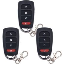 3 stücke Garagentor Fernbedienung Klonen Fernbedienung 433MHz Universal Wireless Fernbedienung Schlüsselanhänger Duplizierer
