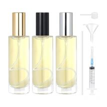 Shining House - 3 Pièces Vaporisateur Parfum Verre 30ml, Flacon Parfum Vide Rechargeable, Atomiseur Parfum en Verre, Bouteille Parfum Vide pour