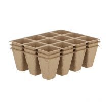 Esschert Design - Plateau de culture semis en papier recyclé par 3