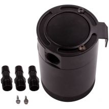 Universal 3 Port Compact Baffled Oil Catch Can Tank Filtre Séparateur Air-huile
