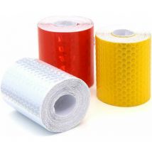 3 rouleaux ruban réfléchissant (5cm x 3m) - Sécurité, avertissement.