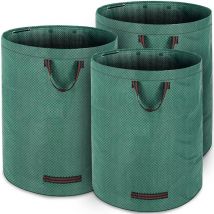 Gardebruk - Sacos para Desechos de Jardín 280L hasta 50Kg 77x67 3 Asas Bolsa de Jardinería Plegable Doble Costura Hidrófuga 2x Laubsack (de)