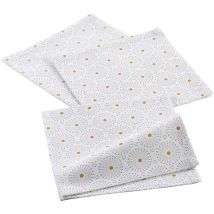 3 Serviettes de table coton Astre