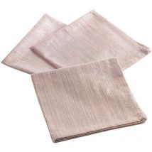 3 Serviettes de table Elégance Rose
