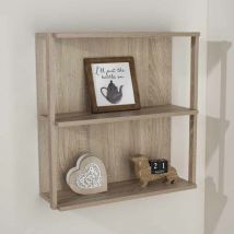 Core Products - Arran 3 Shelf, Medium Wall Unit - W60 x D20 x H60 cm - Oak Effect