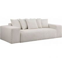 Palozi Sofa - 3-Sitzer-Sofa aus Cord 'Rivoli' - Beige