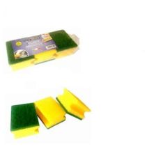 3 Spugne Abrasive con Impugnatura – Pulizia Efficace – 0063247