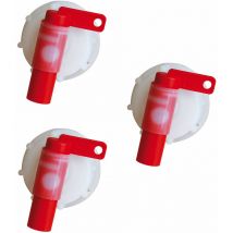 Auslaufhahn für 15 / 30 / 60 l Gebinde Gewinde DIN61 - 3 Stück - Fronttool