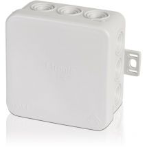 3 Stück F-tronic Feuchtraum-Abzweigkasten IP54, 75x75x40mm, grau, E125