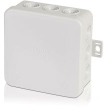 3 Stück F-tronic Feuchtraum-Abzweigkasten IP54, 85x85x40mm, grau, E113