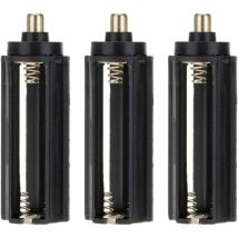 Aougo - 3 Stück 3 x 1,5 v aaa zylindrische Batteriefach-Halterbox für 18650-Adapter-Konverter für Taschenlampe