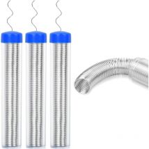 Memkey - 3 Stück Lötdraht, 0,8 mm bleifreier Lötdraht, Zinnlötdraht, tragbarer Zinndraht mit Kolophoniumkern, tragbarer Lötdraht für elektrische